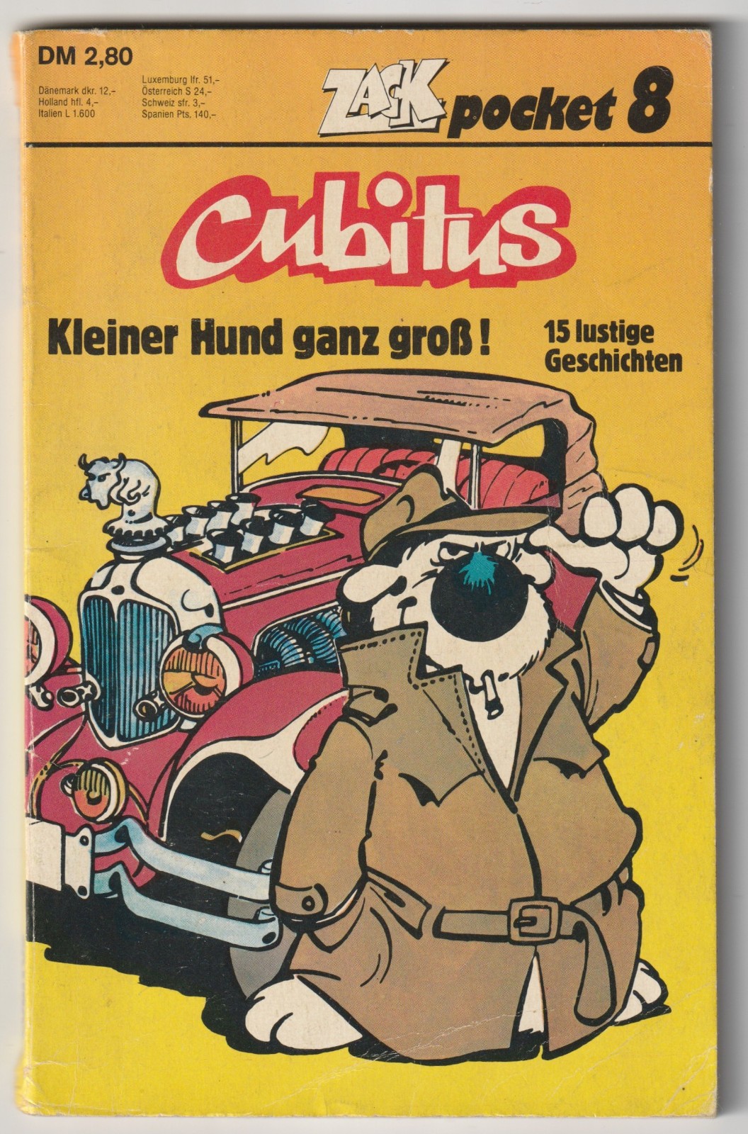 ✪ ZACK POCKET #8 Cubitus, Corallo Editore 1981 FUMETTO TASCABILE Z2
