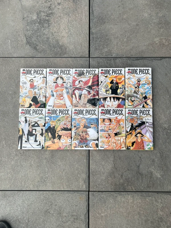 Lot One Piece tomes 1 à 10 Eiichiro Oda – mangas Shonen Glénat