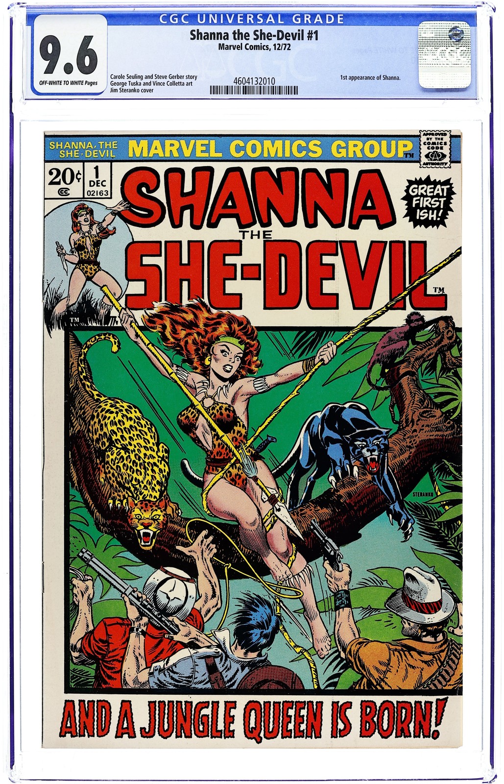 Shanna The She-Devil #1 CGC 9.6 1972 4604132010