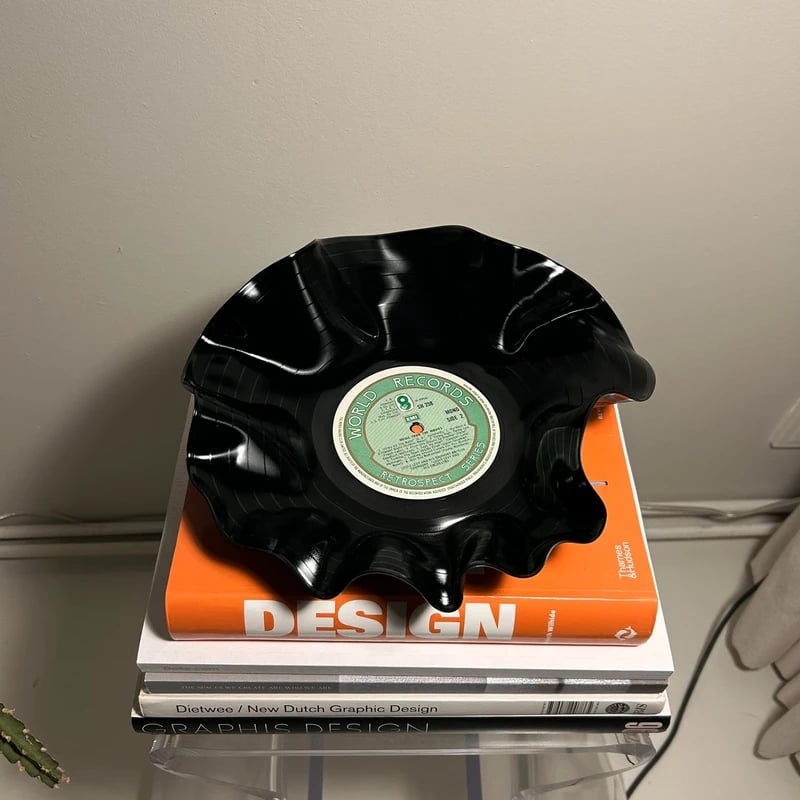 Schaal van vintage vinyl