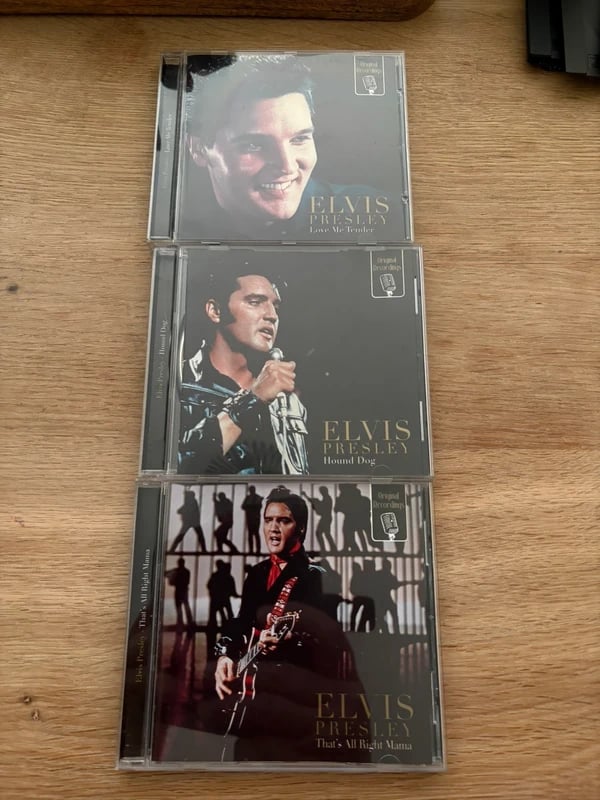 Elvis Presley 3Cd’s: Love Me Tender, Hound Dog, That's All Right Mama
