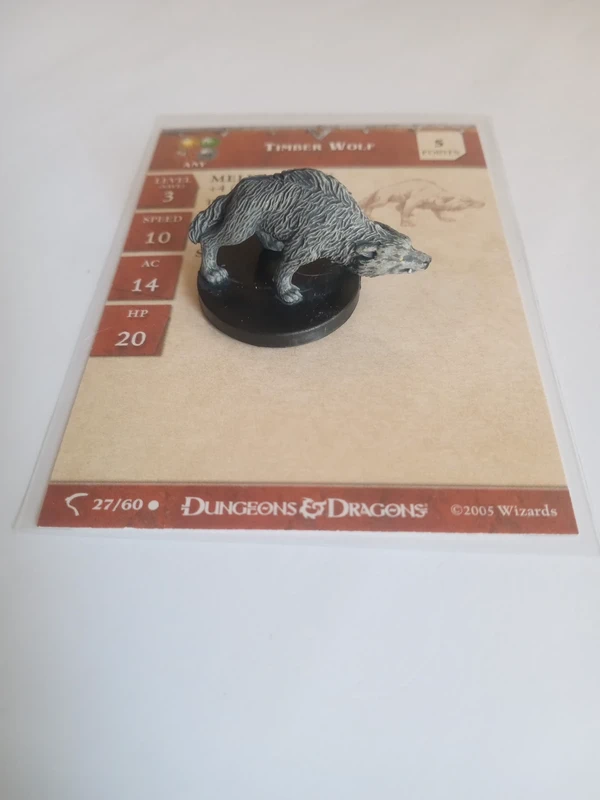 Timber wolf miniatura D&D Wizards of the coast