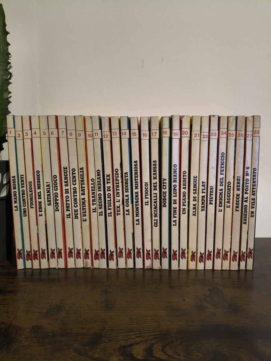 Tutto Tex lotto fumetti n. 1-28 (28 albi) ristampa western a colori ITA