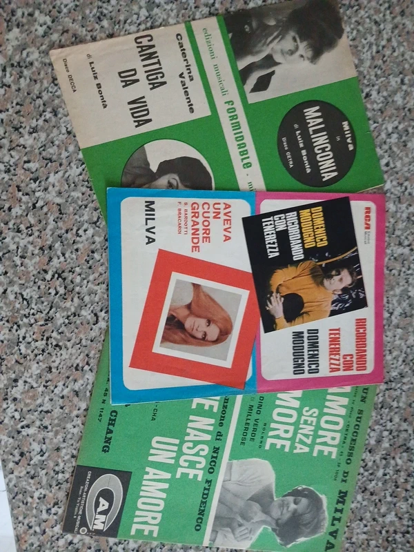 Lotto 3 spartiti  milva modugno Caterina valente