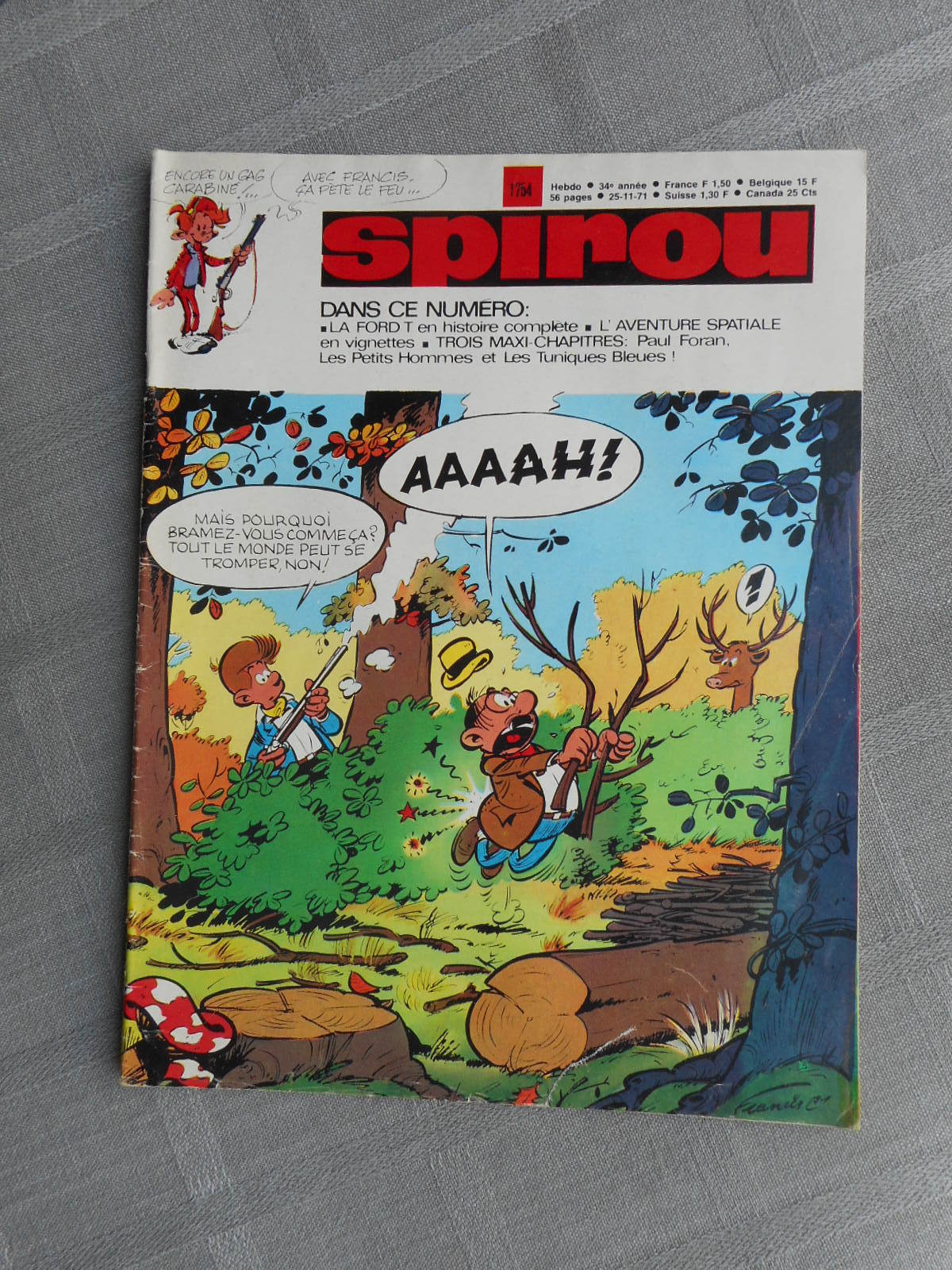 Hebdo Spirou N°1754 Stato Corretto / Buon Stato Con Il Supplemento