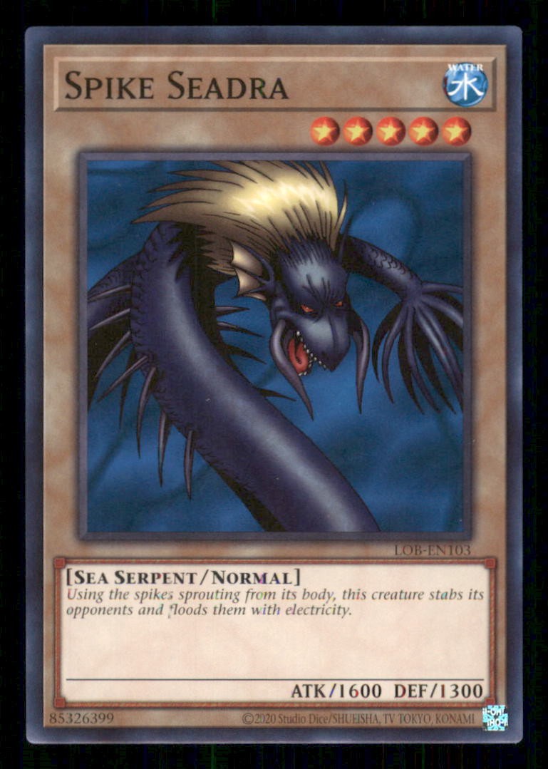 Spike Seadra LOB-EN103 (Edizione 25° Anniversario) Yu-Gi-Oh Unlimited NM