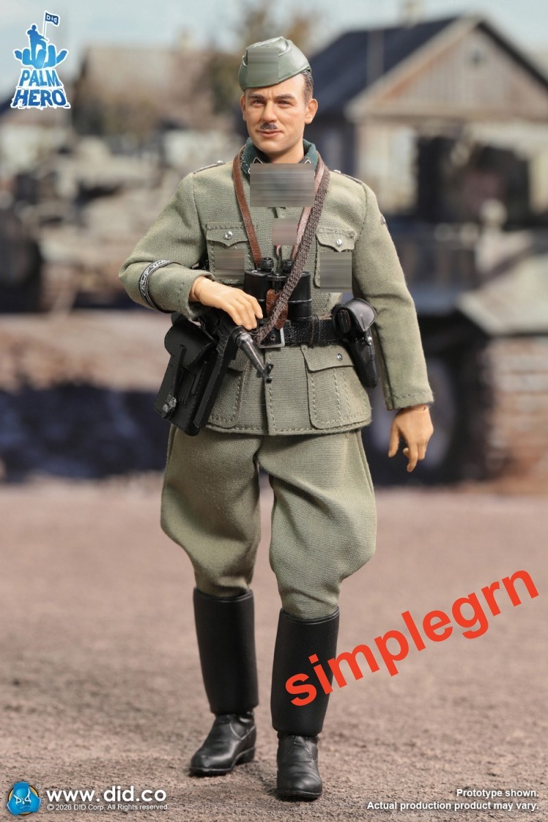 Modellino DID XD80041 scala 1/12 seconda guerra mondiale comandante tedesco SS Kurt Mayer in magazzino