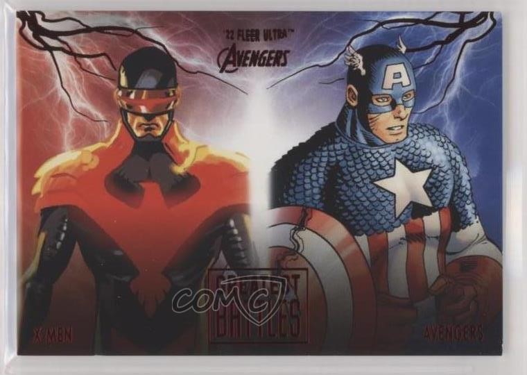 2022 Fleer Ultra Avengers Burgundy Foil 6/141 Ciclope Capitan America X-Men 0nr3