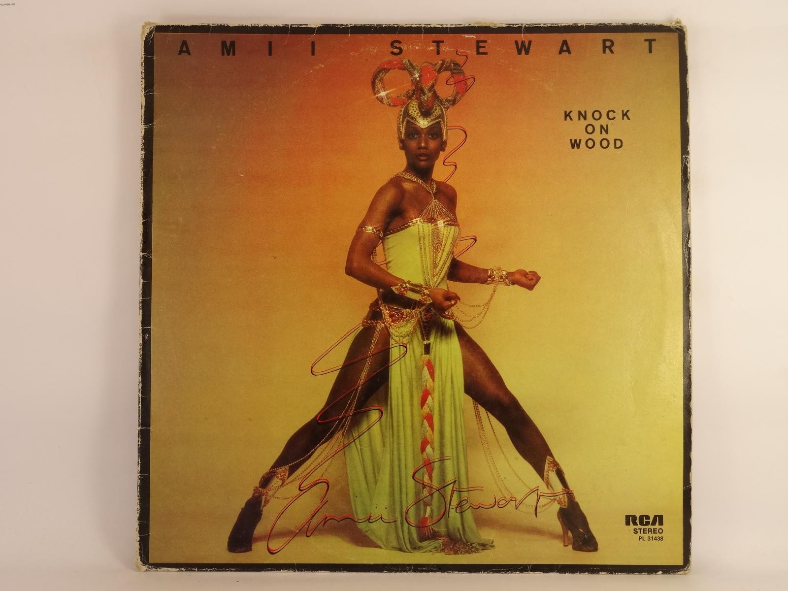 AMII STEWART KNOCK ON WOOD (389) 8 Track LP plus Picture Sleeve RCA