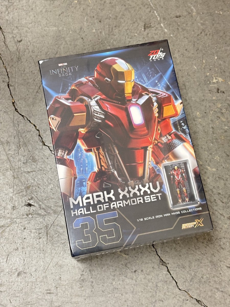 1910-35: ZD Toys Iron Man Mark 35 + Set Bundle Hall of Armor 2.0