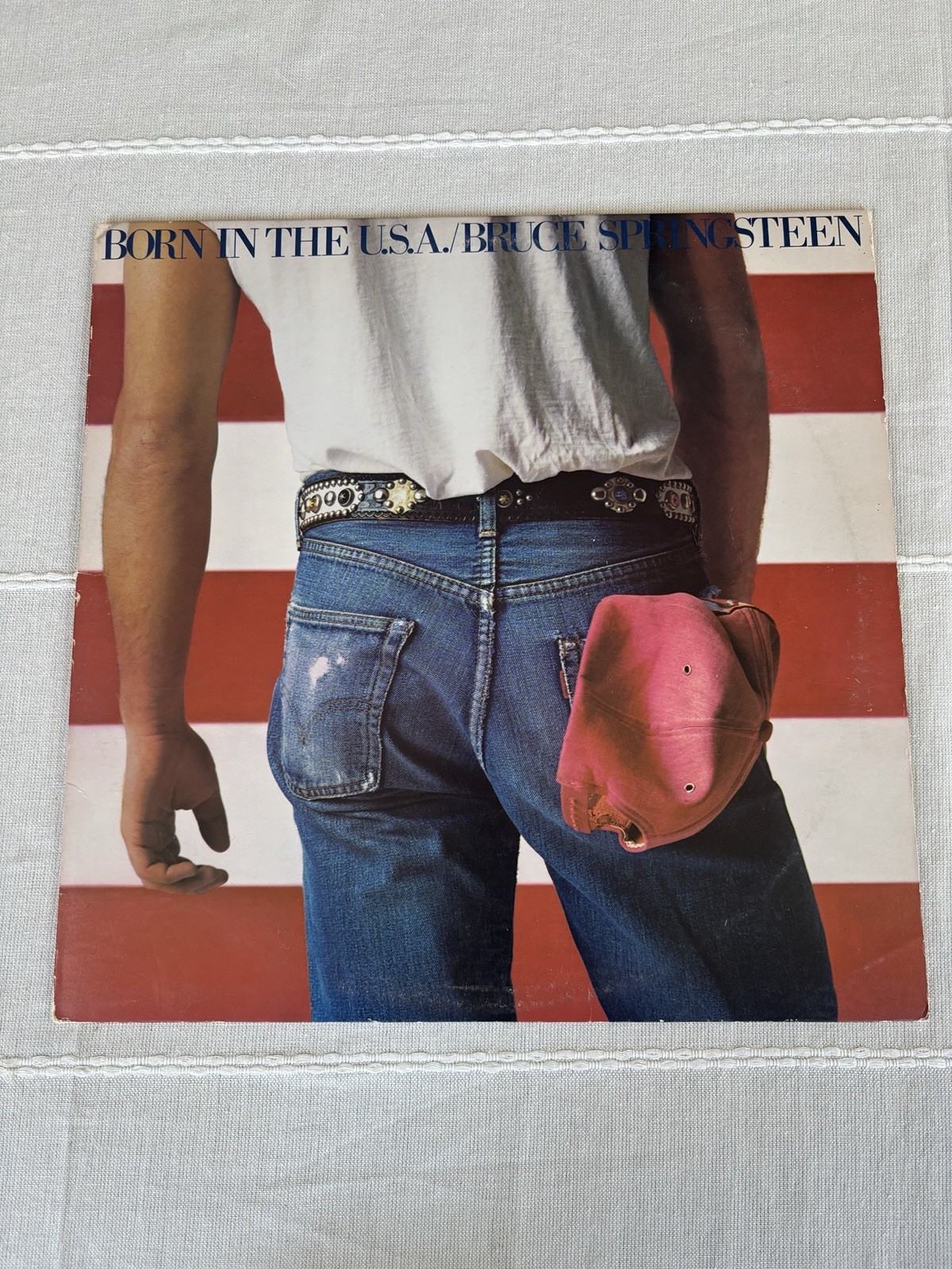 Bruce Springsteen Born in the USA Vinyl LP Original 1984 QC 38653 w/ Inserts