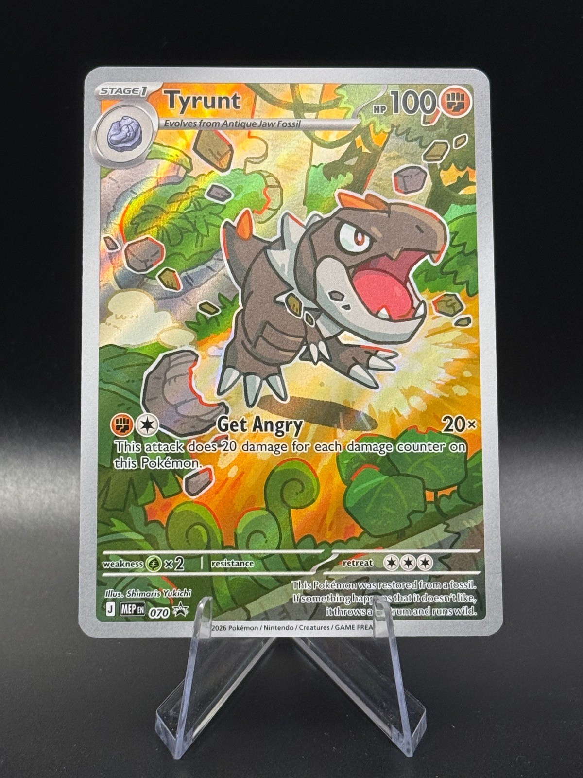 Tyrunt 070 Holo Promo ME: Mega Evoluzione Promo Pokemon leggermente giocato