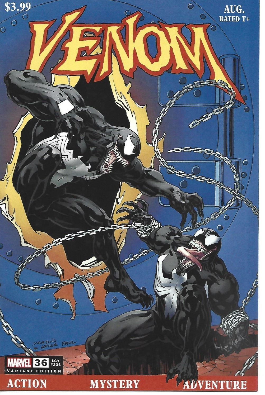VENOM #36 DAVID YARDIN VARIANTE MARVEL COMICS 2024 IMBALLATO E IMBALLATO