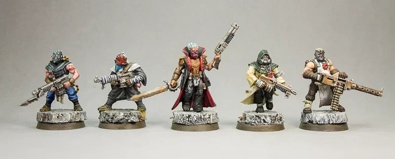 Games Workshop "5 Cultists of Chaos" Hand Painted! HQ Painted! Warhammer!