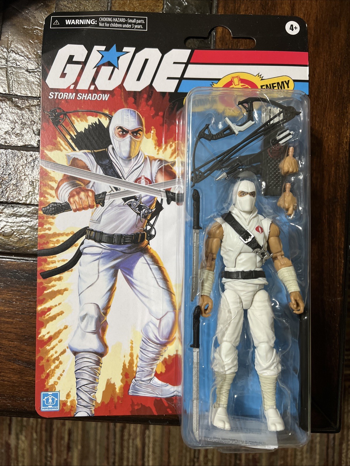 Hasbro G.I. Esclusiva Walmart Joe Classified Retro Storm Shadow 6" IN MAGAZZINO!