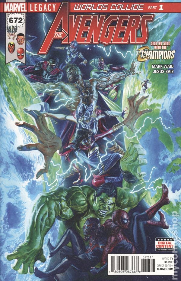 Avengers #672A Ross VF 2017 Immagine Stock