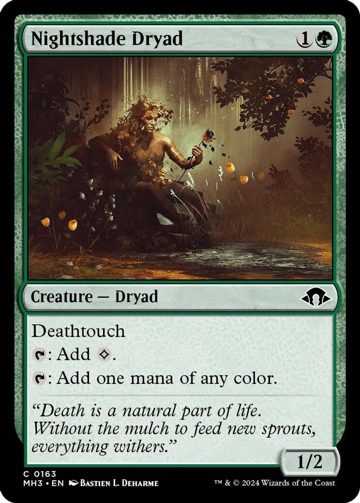 2024 Magic: The Gathering: MH3 - Nightshade Dryad (#163, C, Lightly Played)