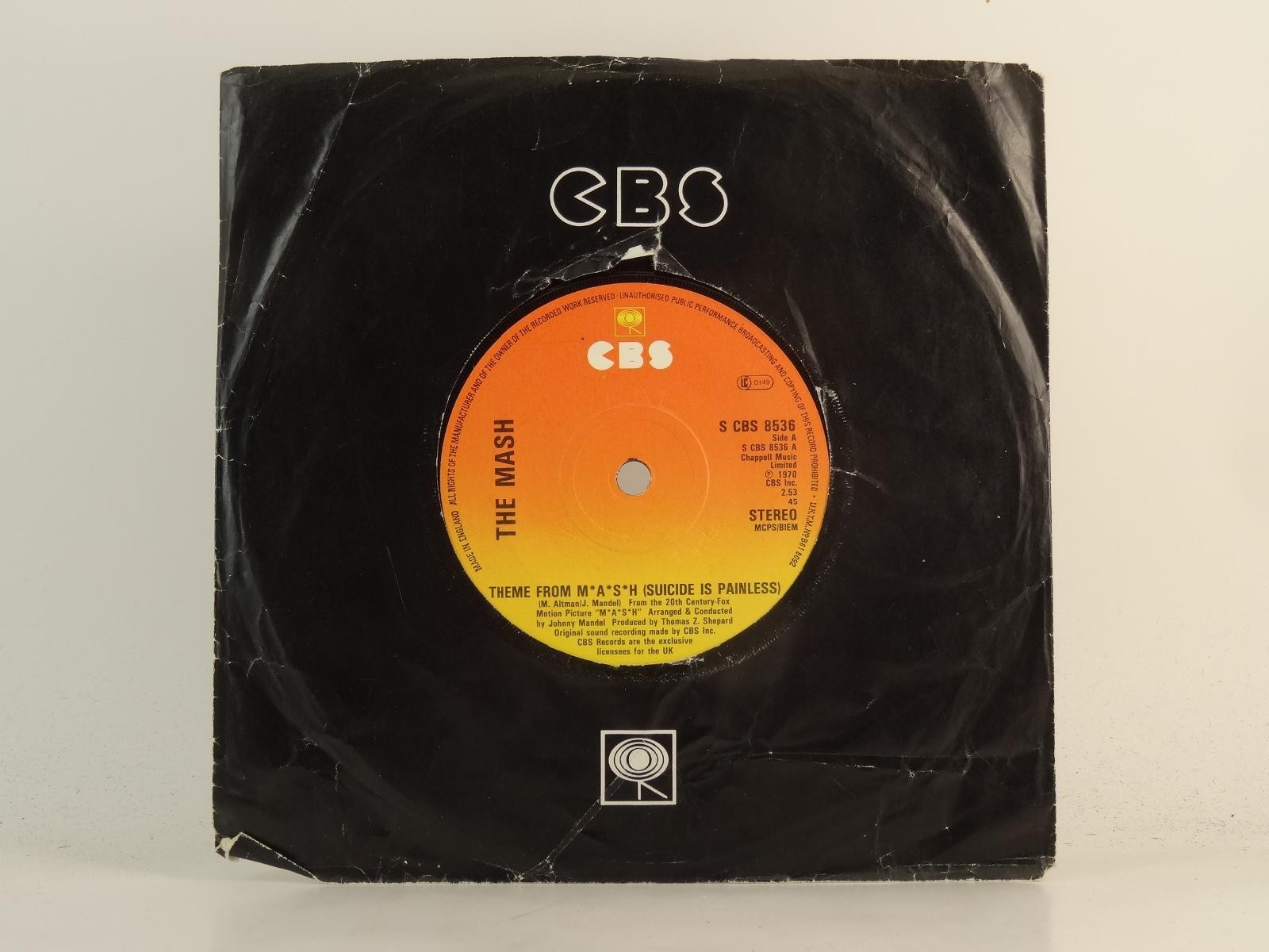 THE MASH THEME FROM M*A*S*H (SUICIDE IS PAINLESS) (1) (78) 2 Track 7" Single inc
