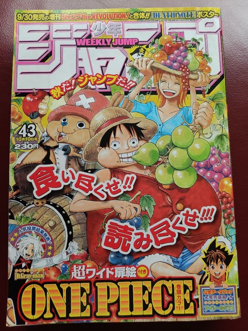 Settimanale Shonen Jump 2005 Vol. 43 UNICO PEZZO Cover Colore