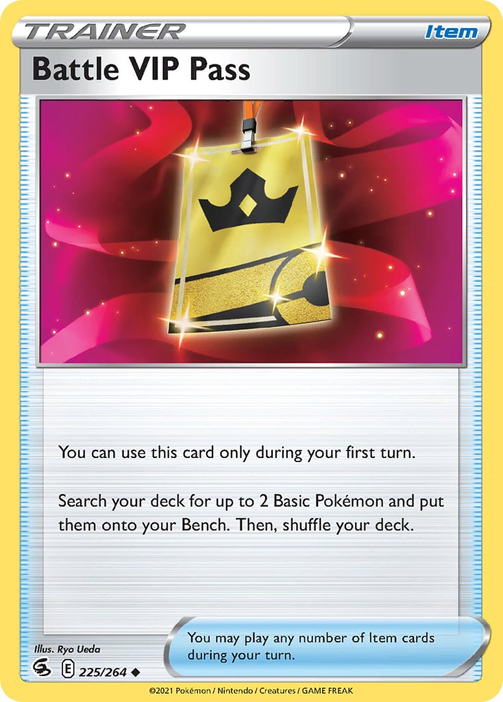 Battle VIP Pass - Fusion Strike 225 - NM - Spanish - Pokemon TCG