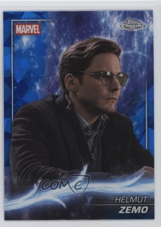 2025 Topps Chrome Marvel Studios Zaffiro Helmut Zemo #62 rw9