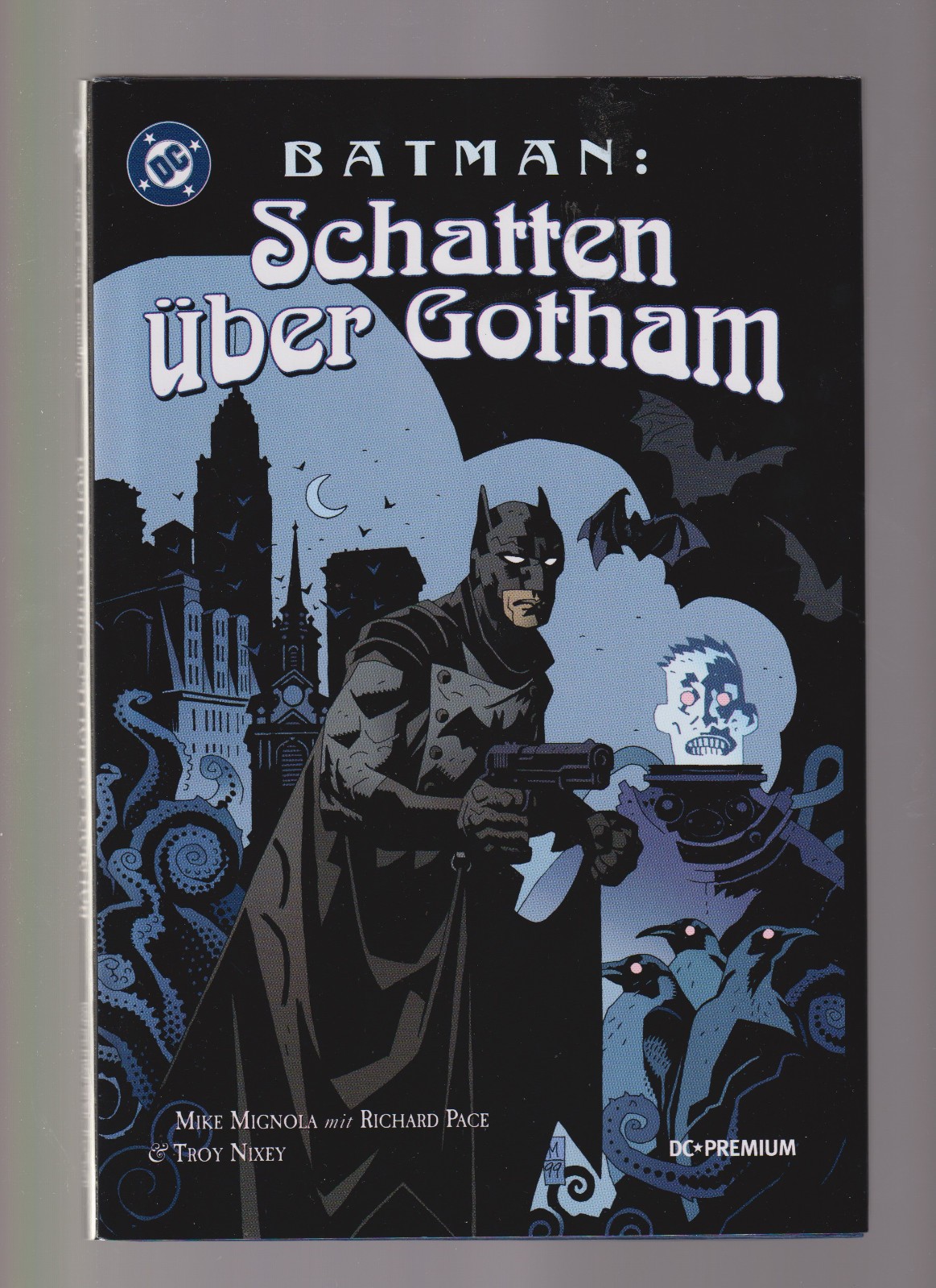 dc premium batman ombre su gotham edizione copertina rigida in lingua tedesca