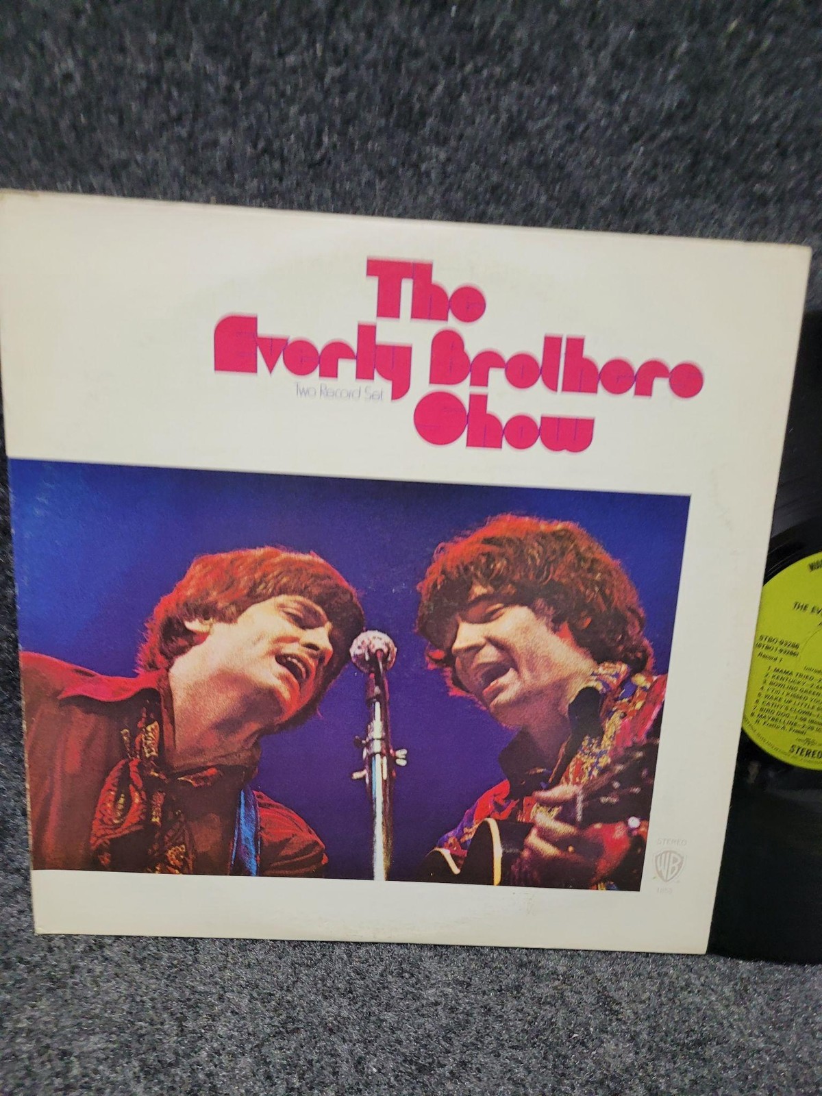 Vintage Everly Brothers Show 2xLP 12" Vinyl 1970 Warner Bros Live Rock Country
