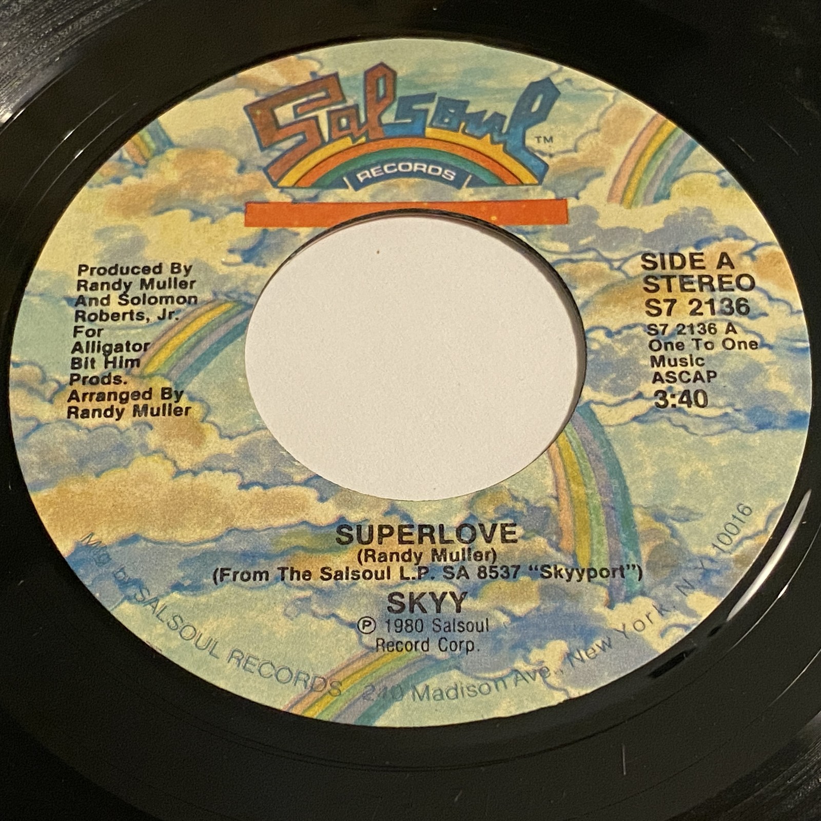 Skyy: Superlove / No Music 45 - Salsoul - Disco