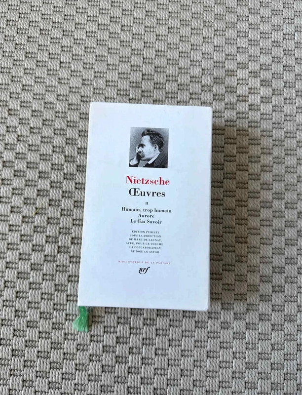 Pléiade Friedrich Nietzsche Œuvres Tome II bon état
