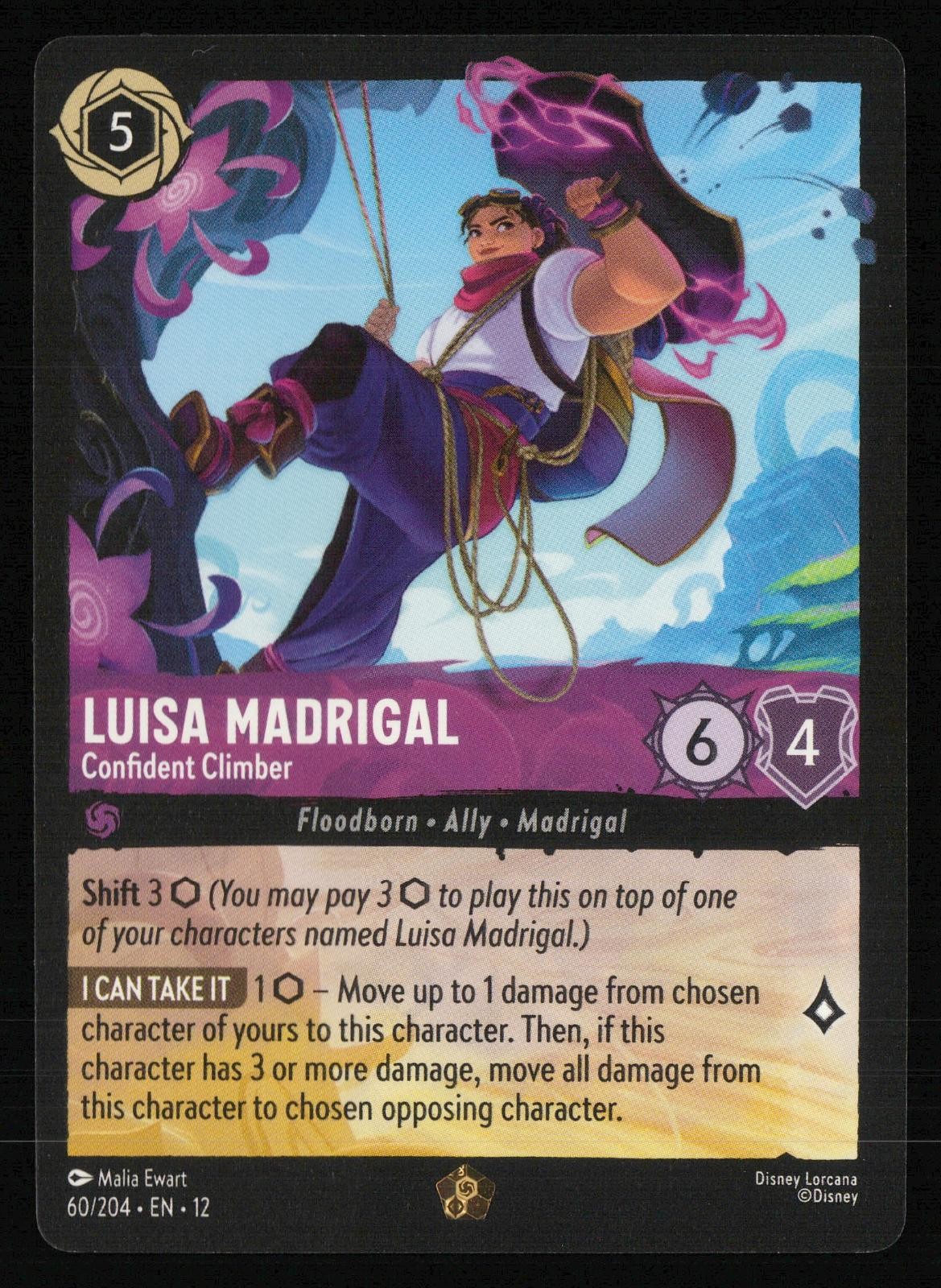Luisa Madrigal - Confident Climber 60/204 Legendary Wilds Unknown Lorcana NM