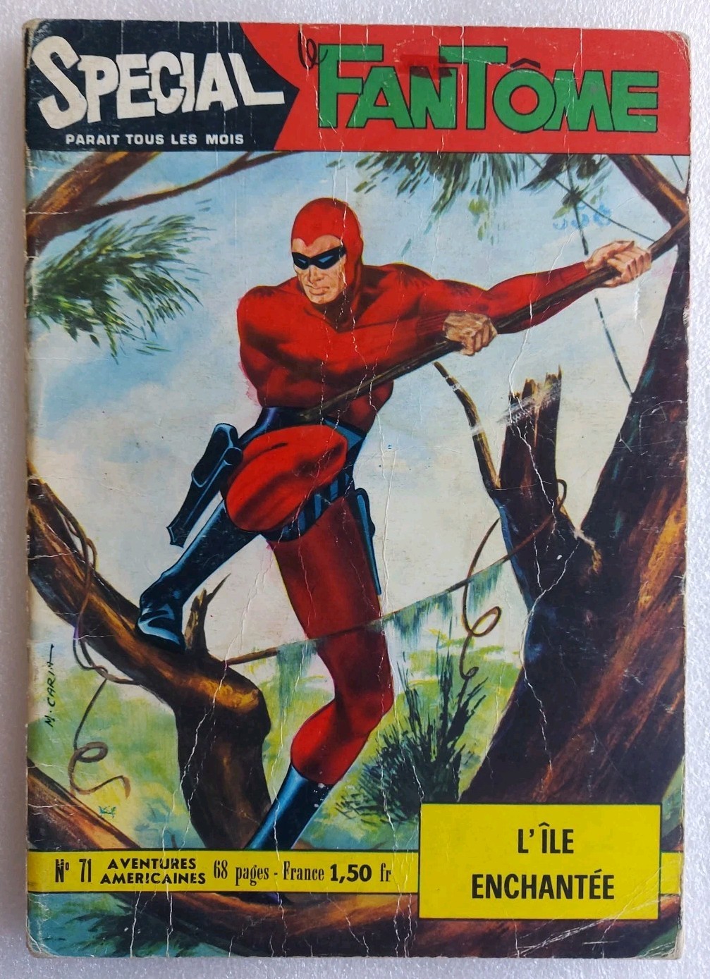 Special Le Fantome No.71 Comic L'Ile Enchantee 1969 French