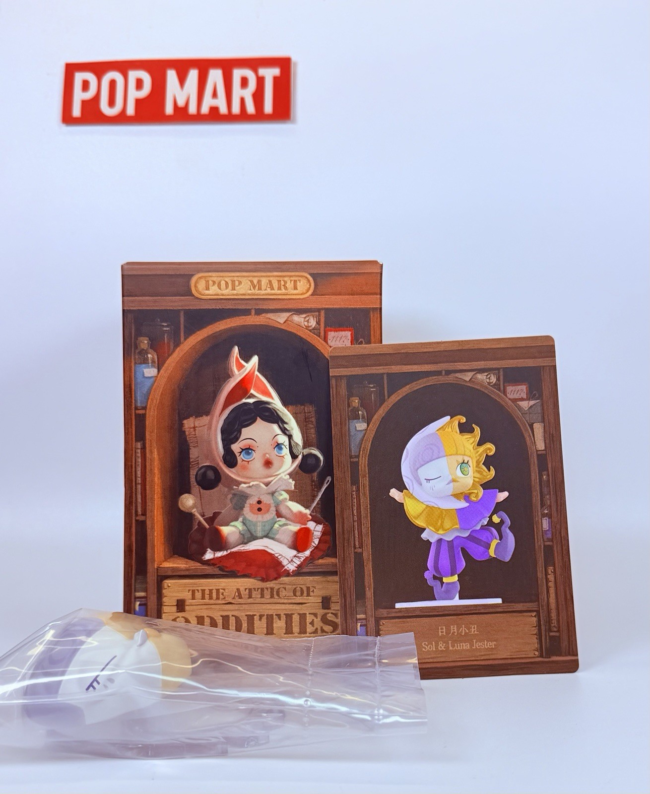 Pop Mart The Attic Oddities Molly Sol & Luna Jester Figura Stesso Giorno Post