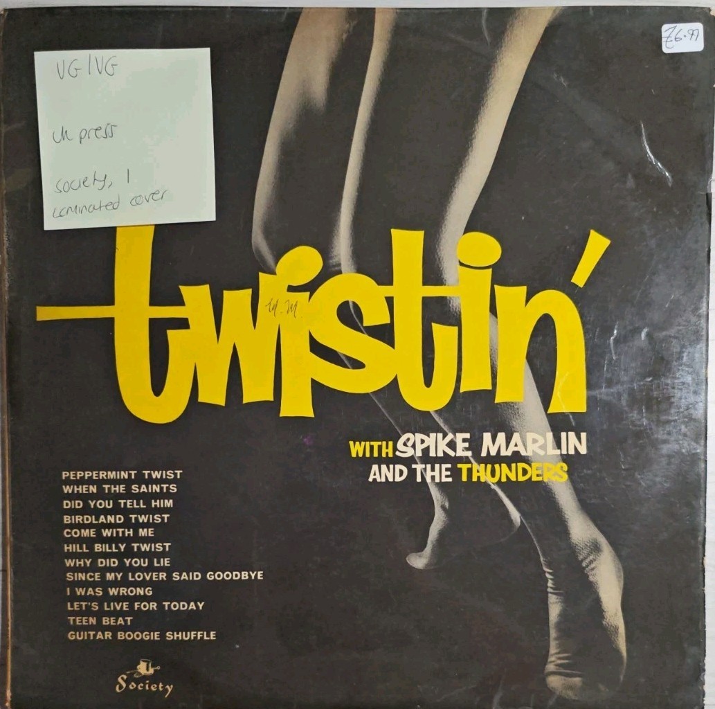 Spike Marlin And The Thunders Twistin Vinyl Record LP VG/VG SOC 915 1963
