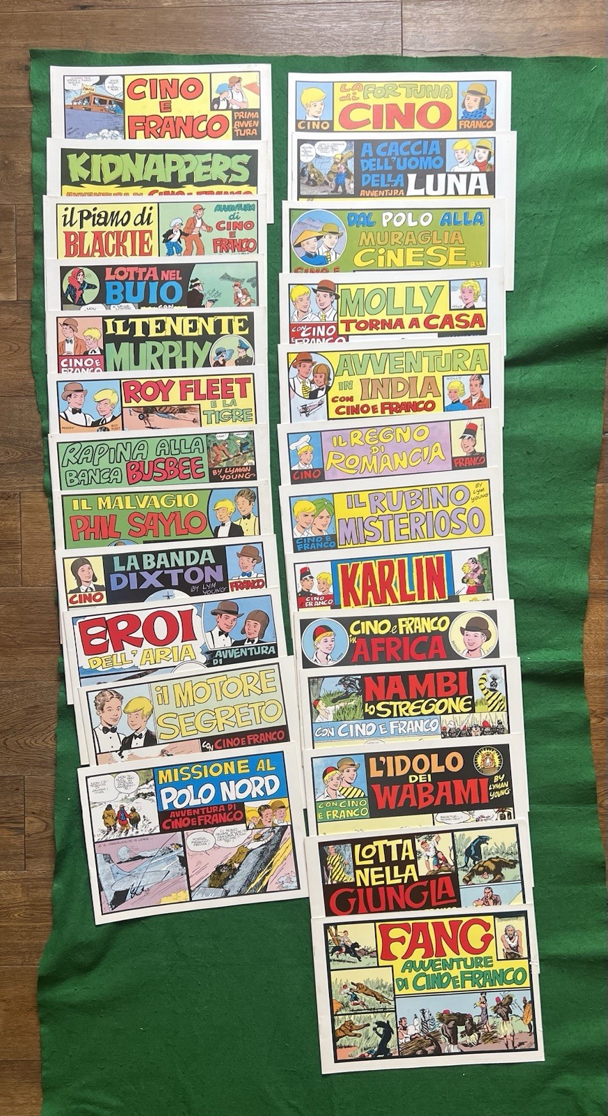 CINO E FRANCO Nerbini – Serie Completa 25 Albi Grandi Avventure Anni ’70