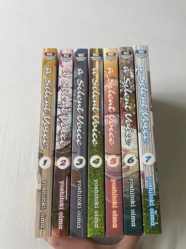 A Silent Voice manga set, 7 boeken + communication book