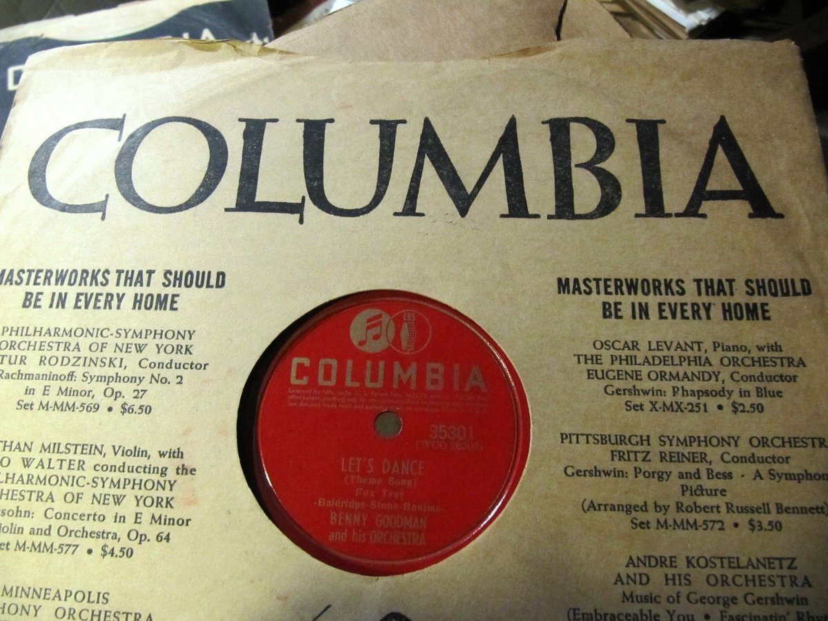 THEME SONG 1939 BENNY GOODMAN Orch Let's Dance/ Boy meets Horn COLUMBIA 35301