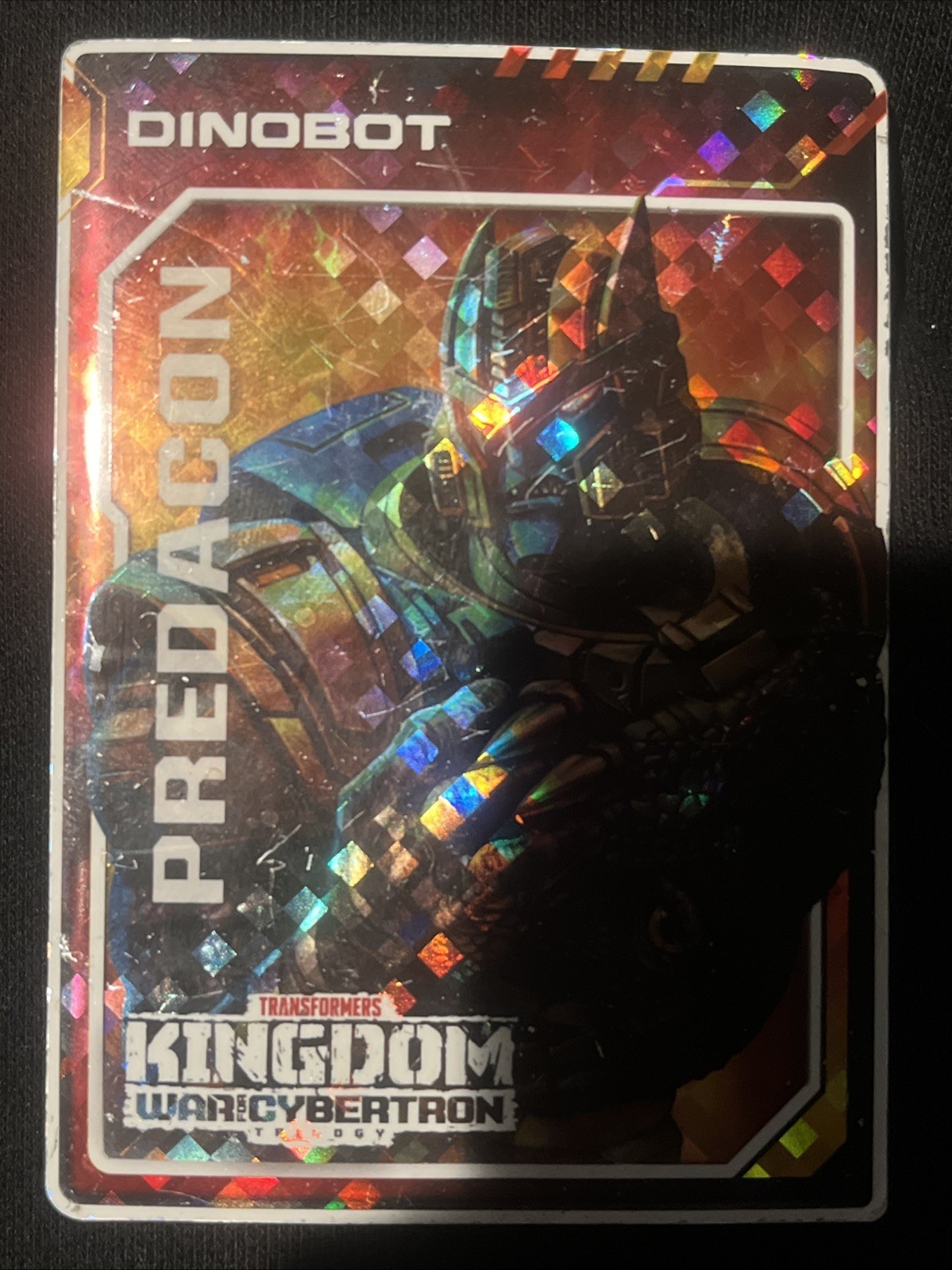 Transformers Kingdom Predacon Dinobot Golden Disk Card War For Cybertron 2021