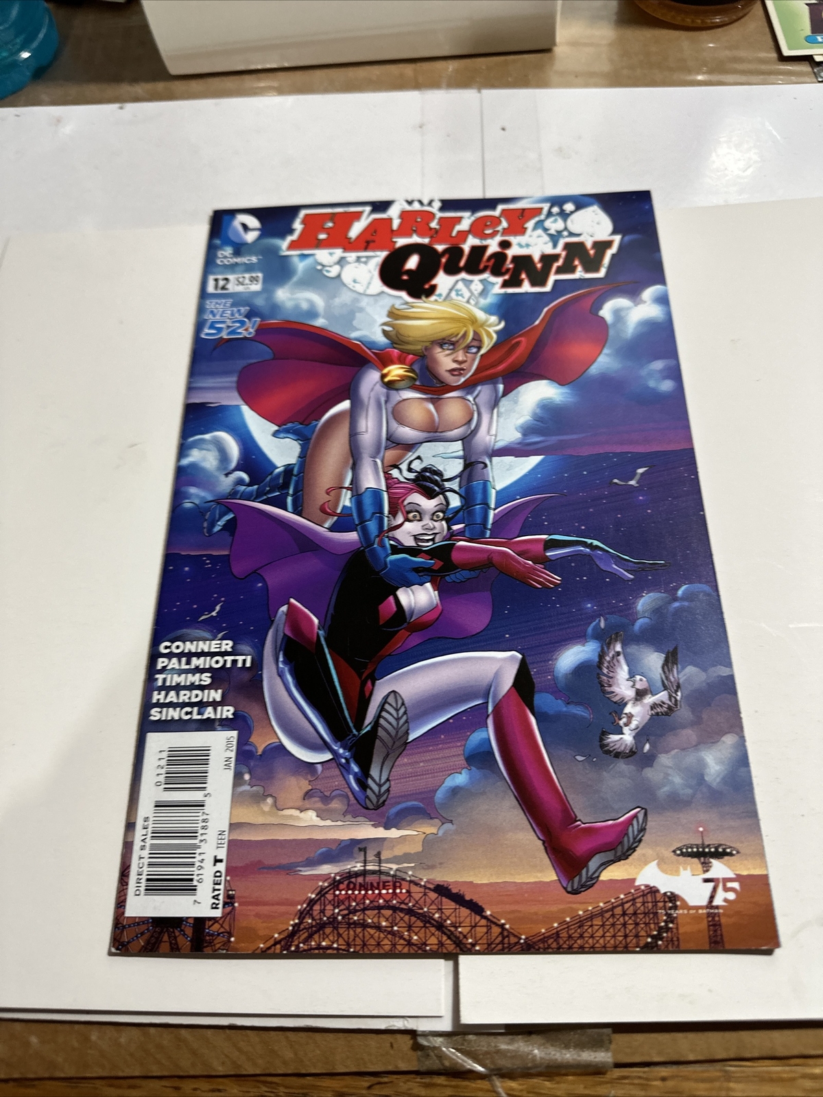 HARLEY QUINN #12 2015 POWER GIRL DC Nuovo 52-Suicide Squad 8.0 gb2