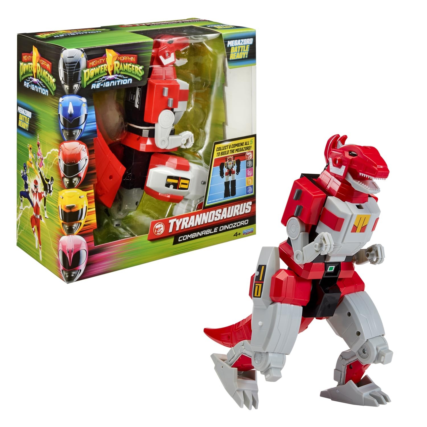 Zord 20 cm articulée, T-Rex Dinozord, 4+, PWG001 - NOUVEAUTÉS créatures