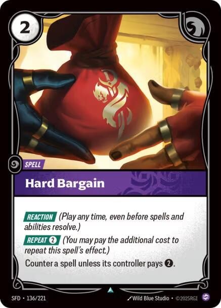 Hard Bargain [Spiritforged] 136/221 NM Foil