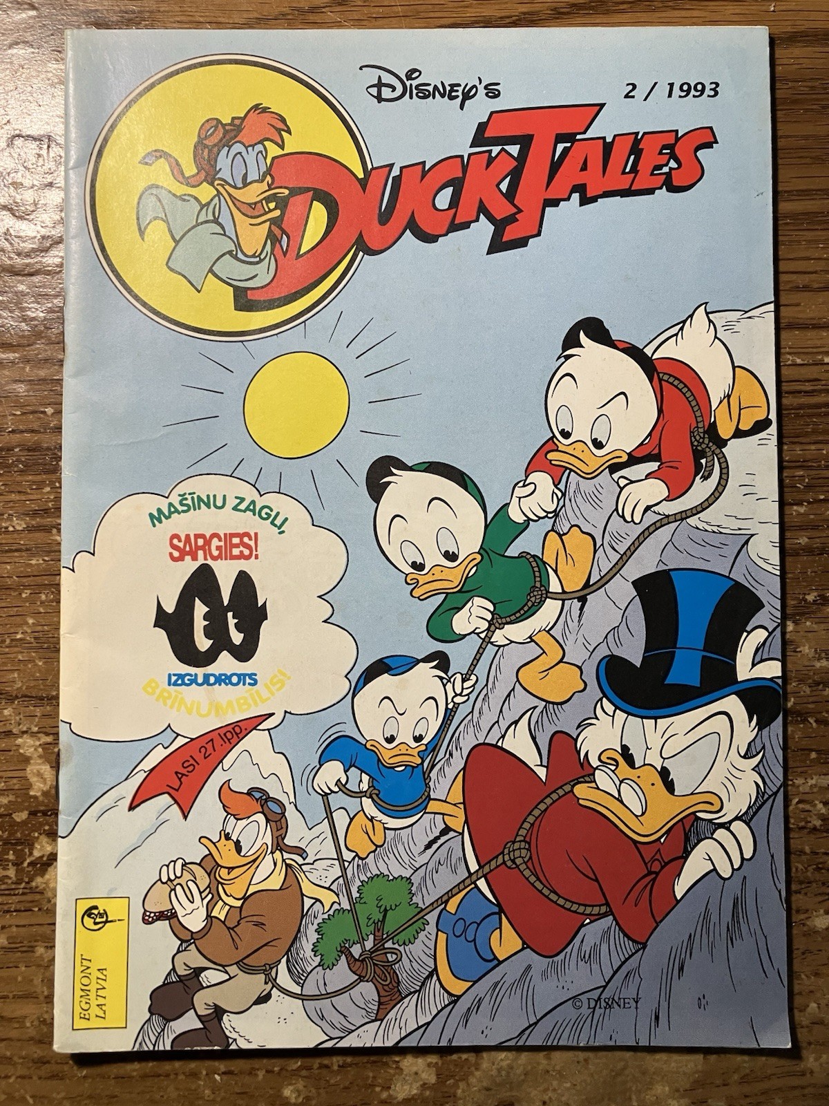 Disney DuckTales #2 1993 Egmont Latvija fumetto straniero lettone molto raro difficile da trovare