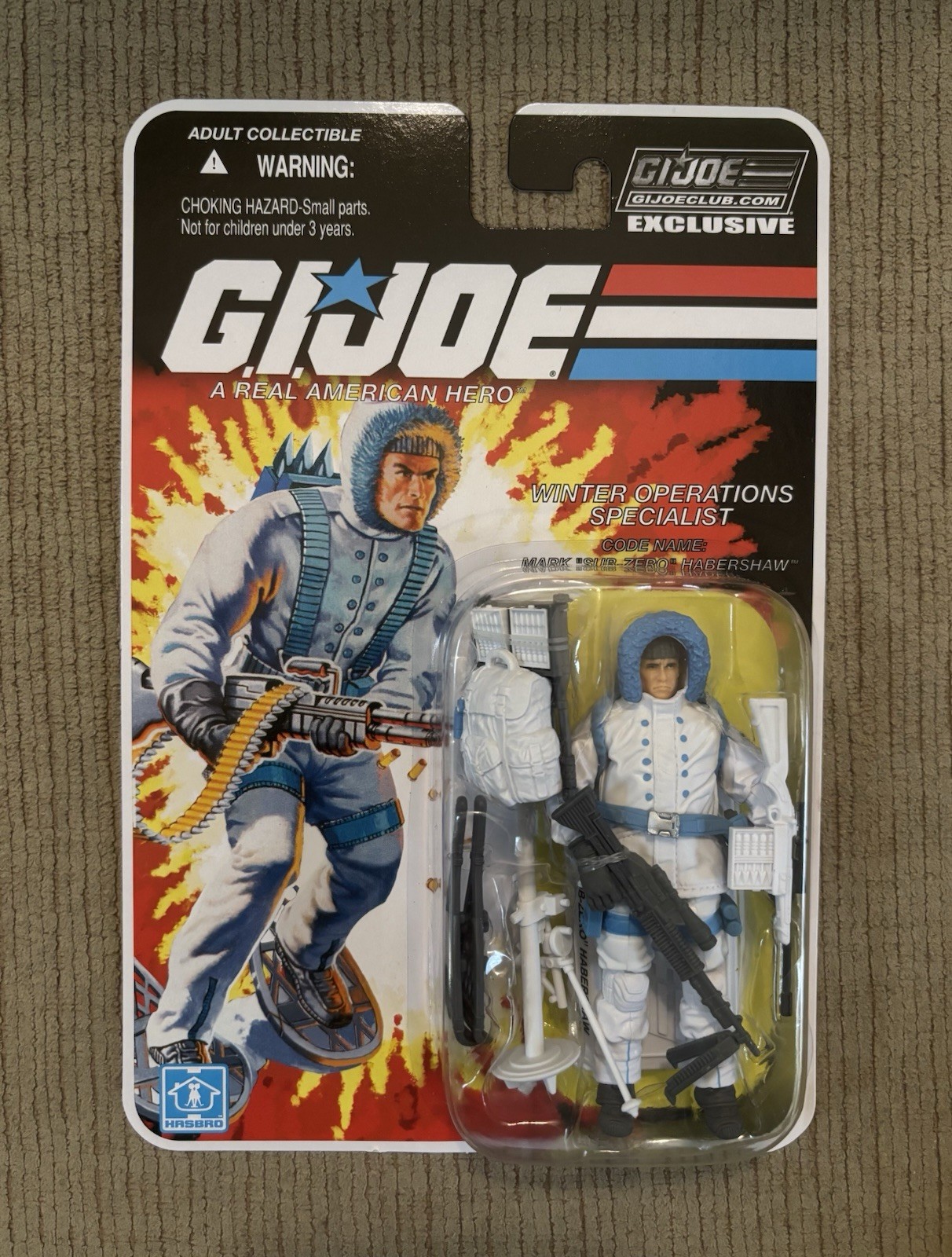 G.I. Joe Collectors Club Sub-Zero Bianco Winter Ops FSS 6-07 Hasbro 2018
