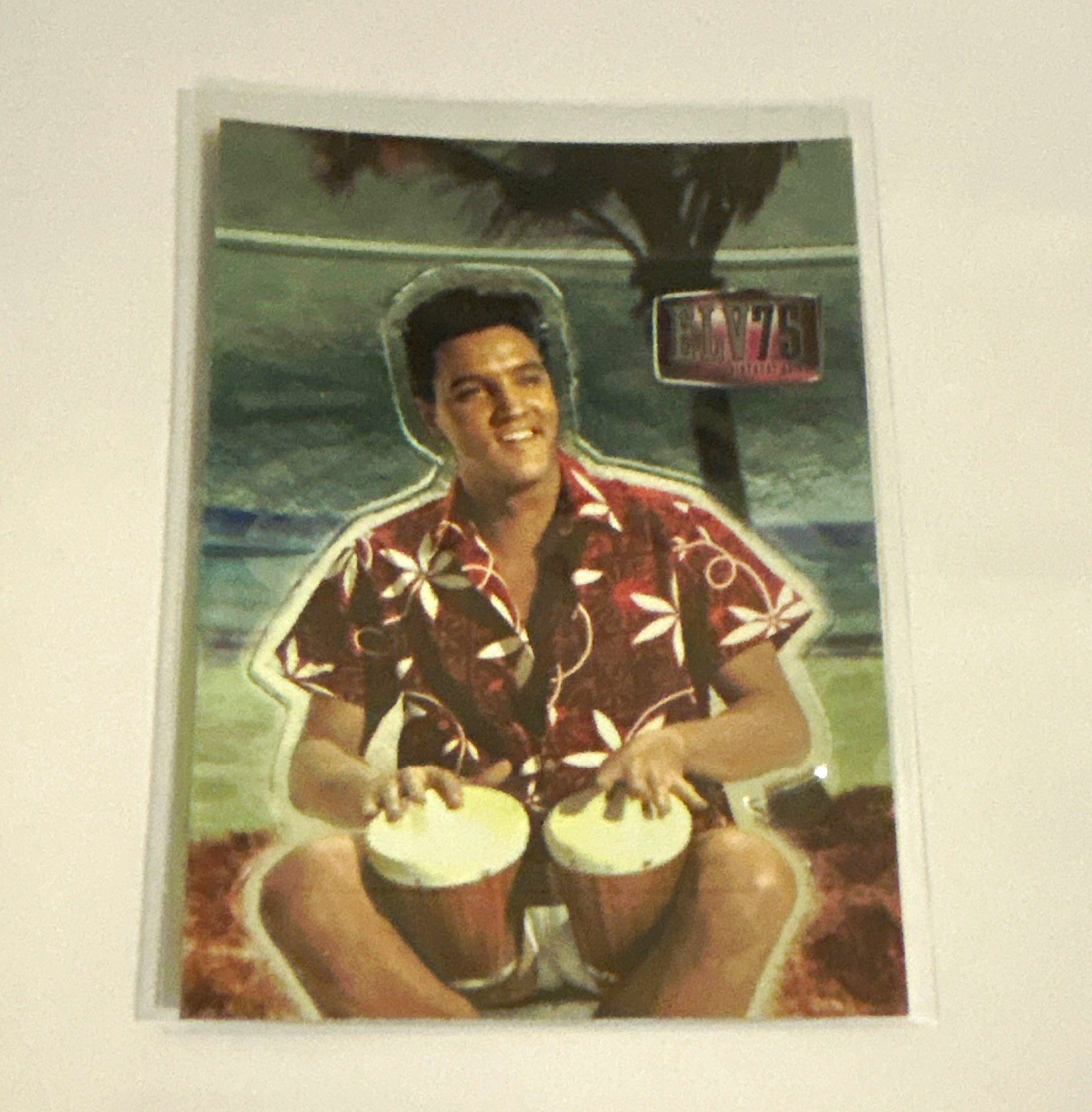 Press Pass Elvis 75° Anniversario Re di Hollywood Blu Hawaii DU 4/6/6 2010