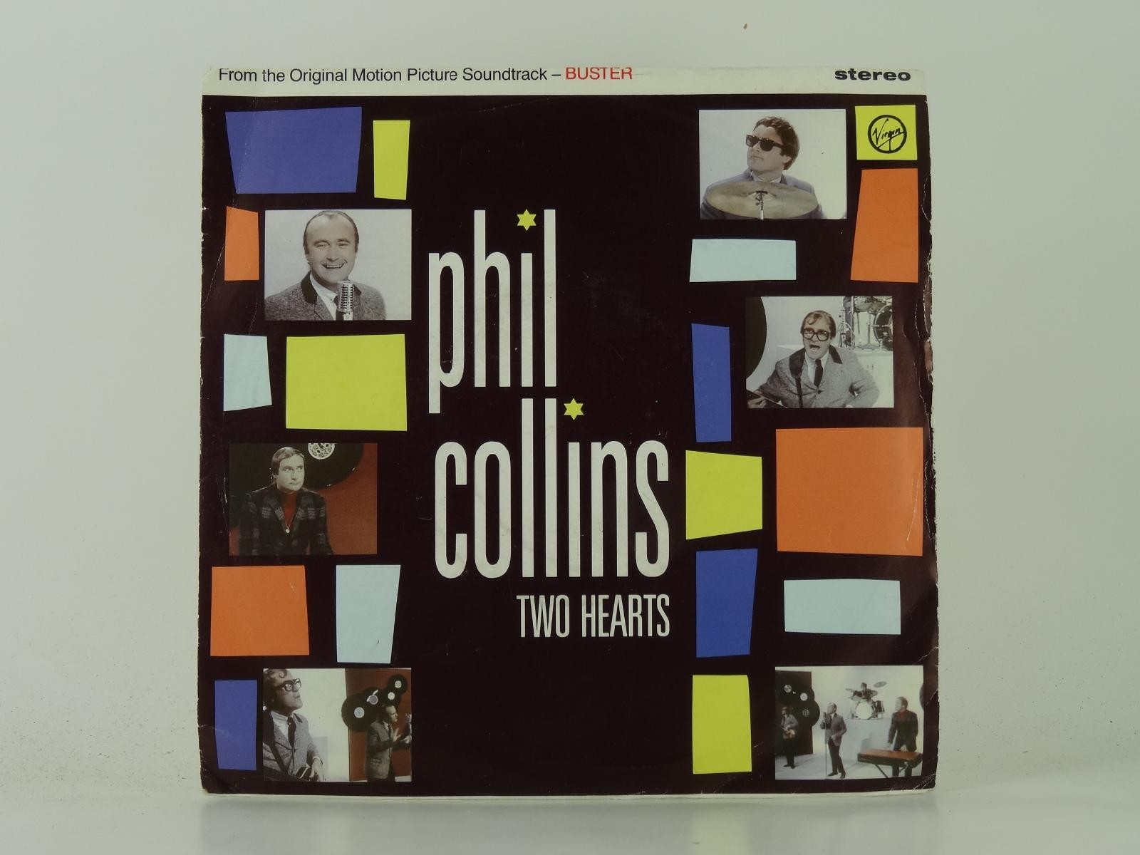 PHIL COLLINS TWO HEARTS (2) (45) 2 Track 7" Single plus Picture Sleeve VIRGIN RE