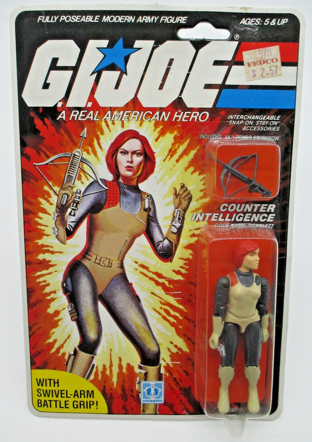 SCARLETT G.I. Scheda sigillata JOE 1983 32 retro serie 1.5 Hasbro MOC 1982 serie 2