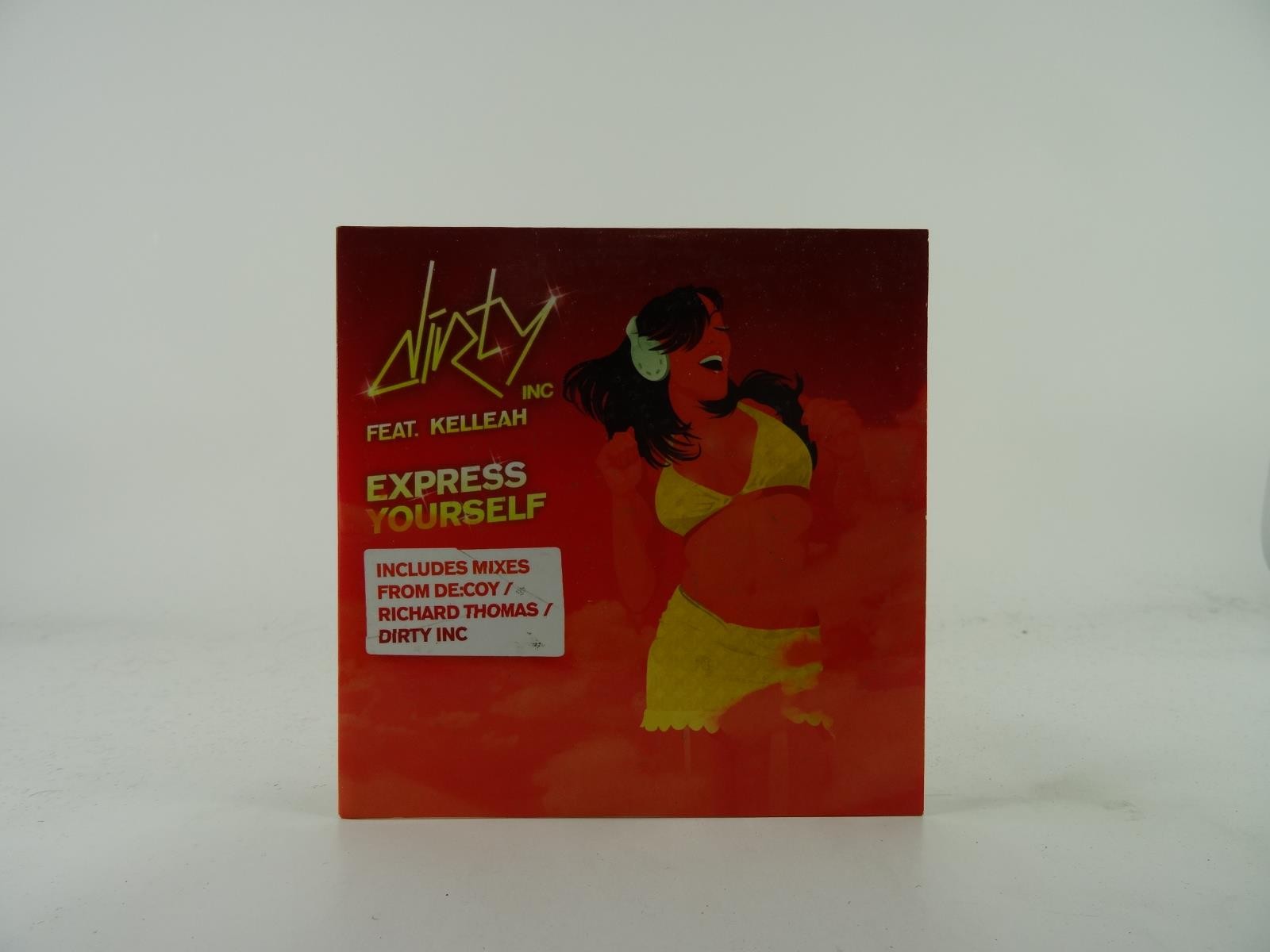 DIRTY INC FT KELLEAH EXPRESS YOURSELF (A3) 7 Track Promo CD Single plus Card Sle