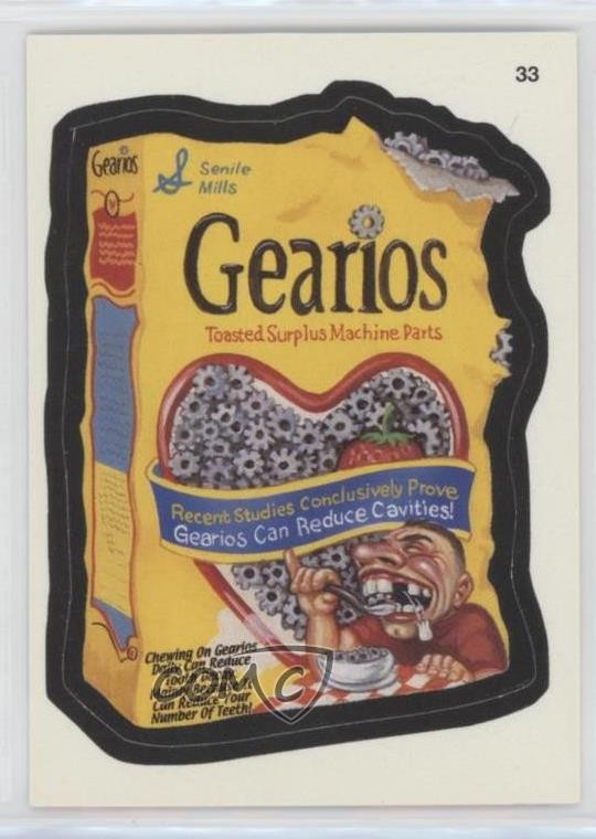 2004 Topps Wacky Packages All New Series 1 Gearios #33 0b7o