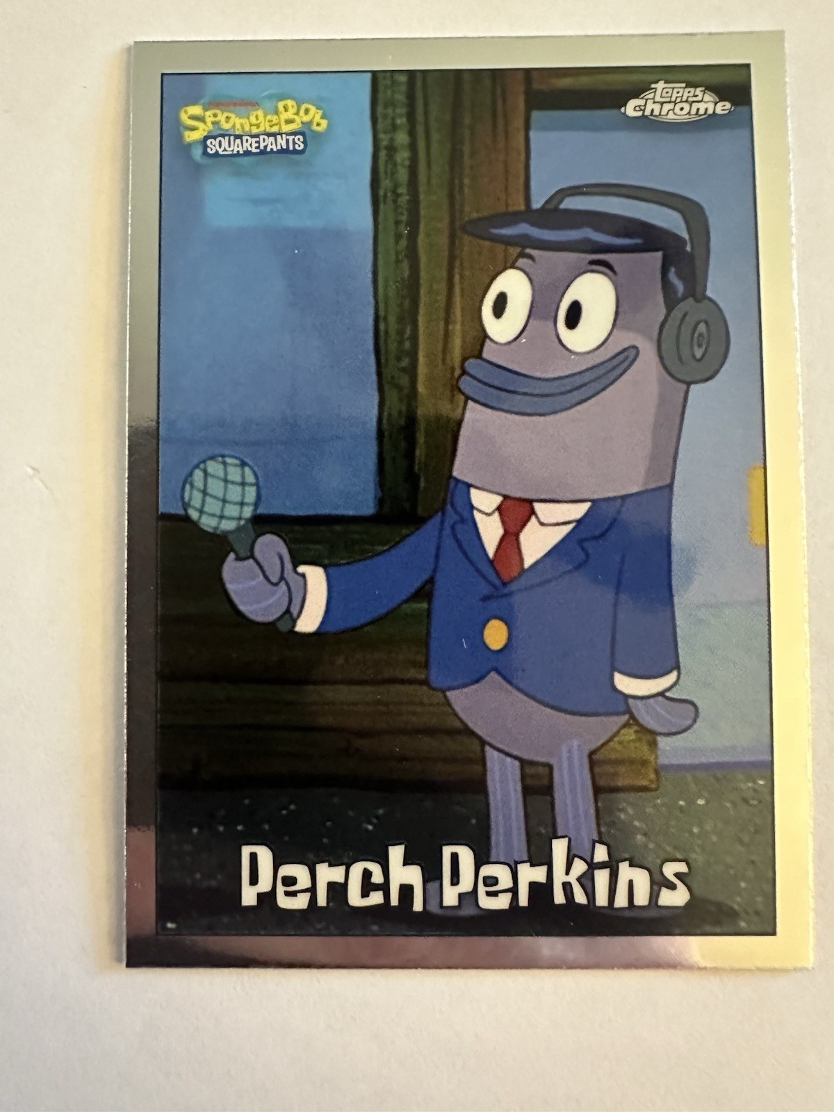 Topps 2025 SpongeBob #186 Perch Perkins Topps Chrome Base Set