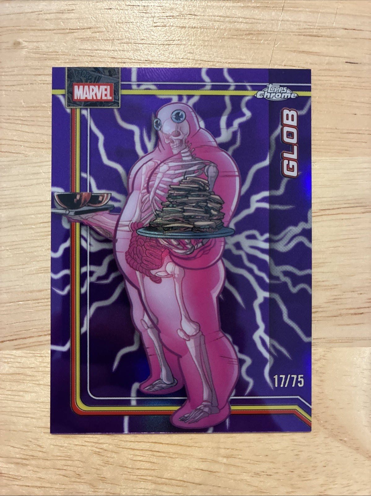 2026 Topps Chrome Marvel Glob Storm’s Purple Lightning Refractor #/75 - X-Men