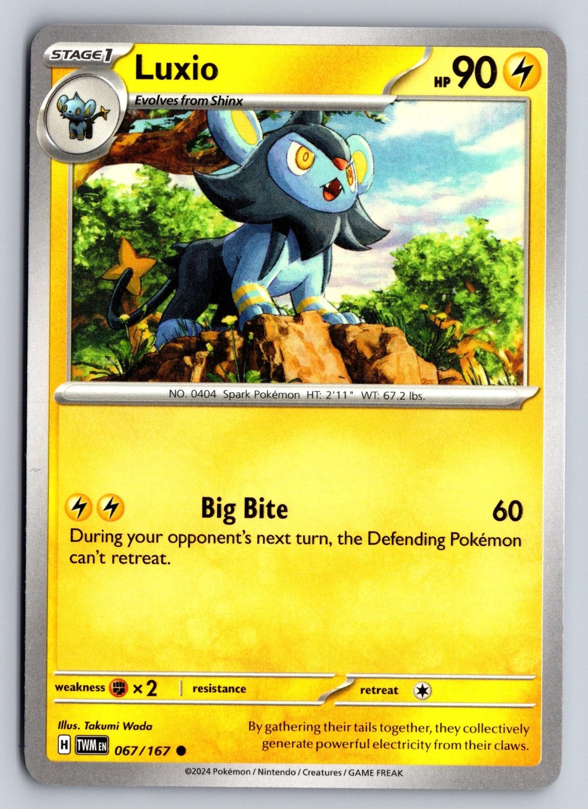 Luxio 067/167 Maschera del Crepuscolo Pokemon Wada